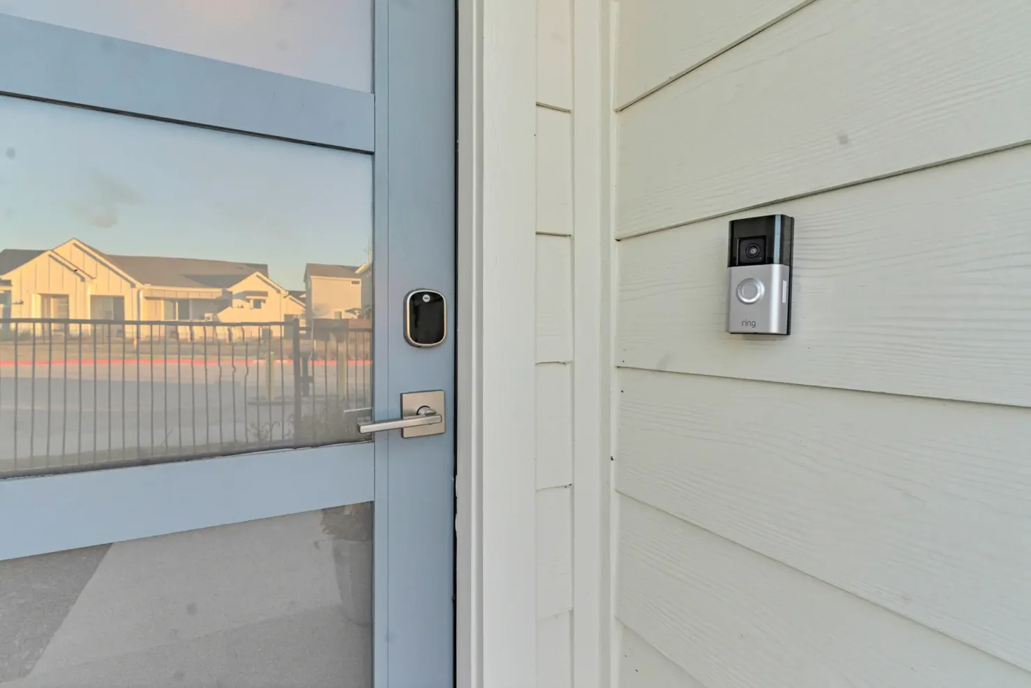 smart lock and ring camera